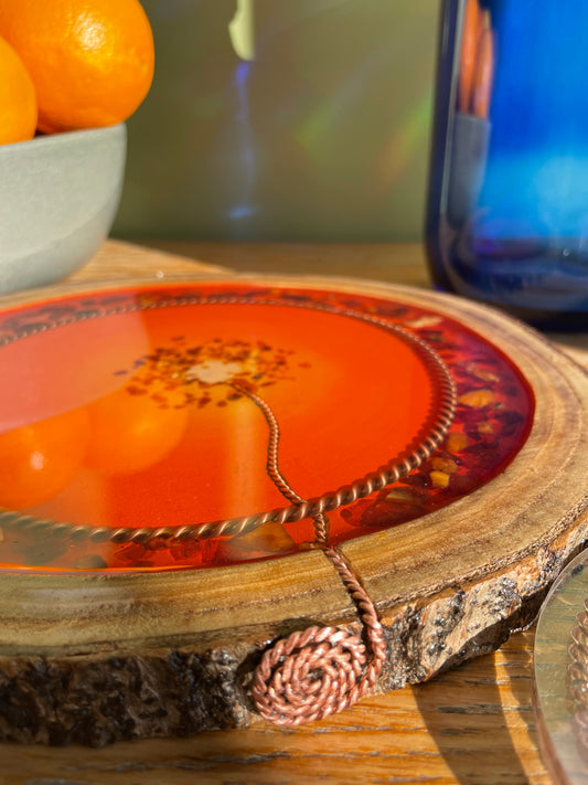 Harmonizer Bursztynek – bursztyn bałtycki z Pierścieniem Tensorowym Święty Kubit