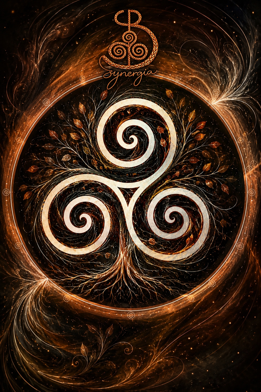 Triskelion – symbol nieustannego ruchu, równowagi i przemiany.
